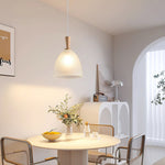 Frosted Glass Bowl Pendant Light