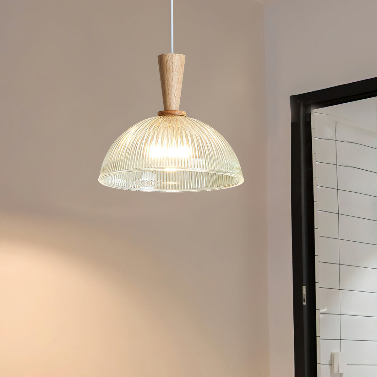 Frosted Glass Bowl Pendant Light