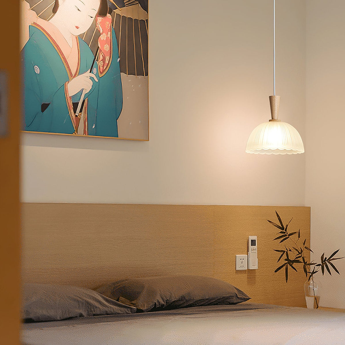 Frosted Glass Bowl Pendant Light