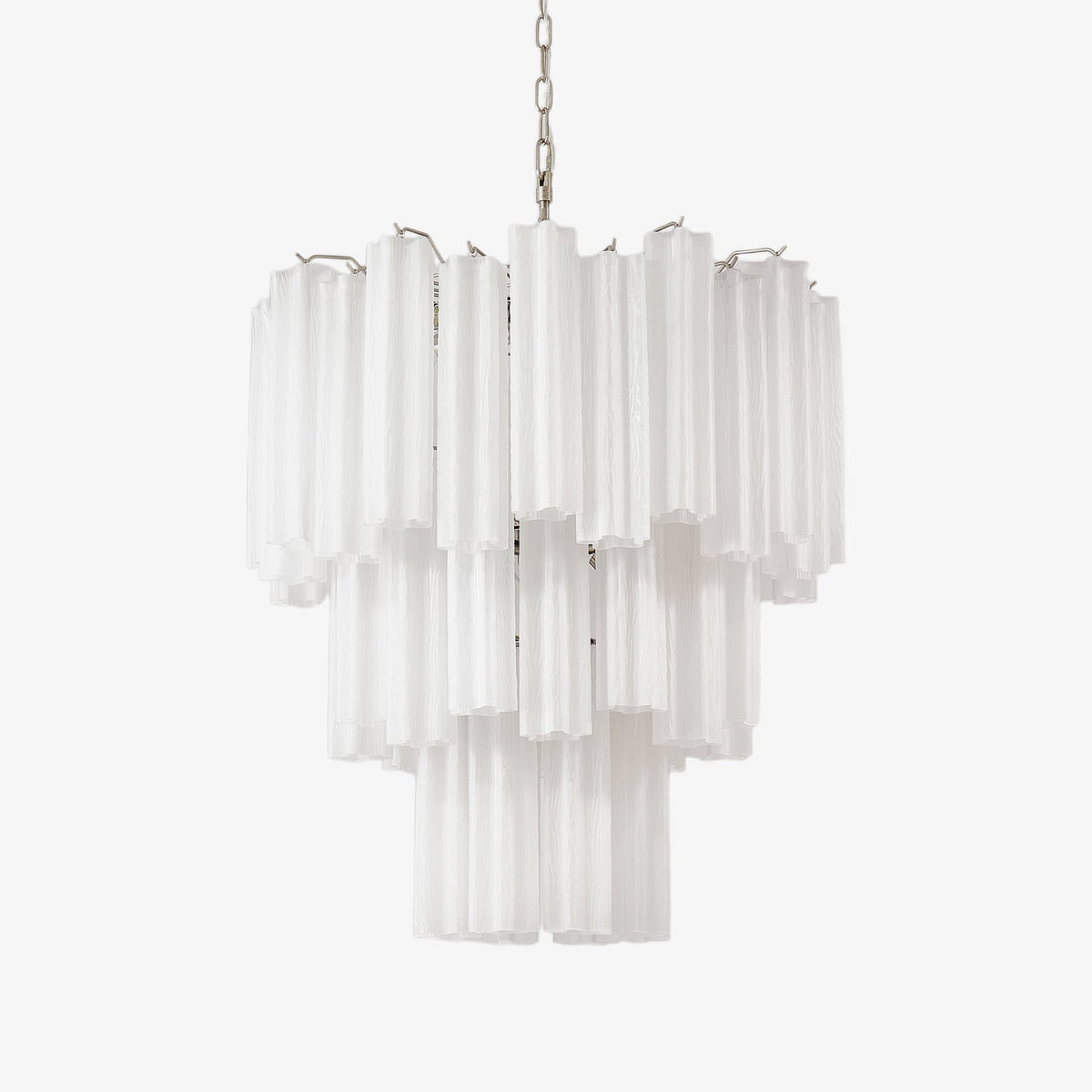 Frosted Mist Glass Tube Chandelier for Modern Interiors