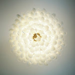 Petals Frosted Glass Chandelier in White | Modern Designer Lighting