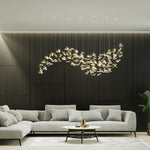 Frosted Petals Frozen Crystal Chandelier – Modern Designer Hanging Light for Living Room, Dining Room, and Hotel Interiors