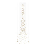 Frosted Petals Frozen Crystal Chandelier – Modern Designer Hanging Light for Living Room, Dining Room, and Hotel Interiors