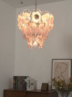 Frostelle Glass Chandelier – Hand-Cast Murano Style Pendant for Dining & Living Rooms
