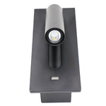 Fuse LED Wall Sconce with USB Charging Port for Bedside and Hallway