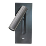 Fuse LED Wall Sconce with USB Charging Port for Bedside and Hallway