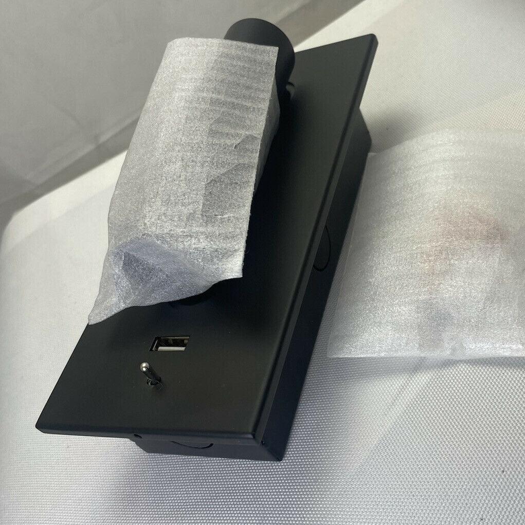 Fuse LED Wall Sconce with USB Charging Port for Bedside and Hallway