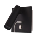 Fuse LED Wall Sconce with USB Charging Port for Bedside and Hallway