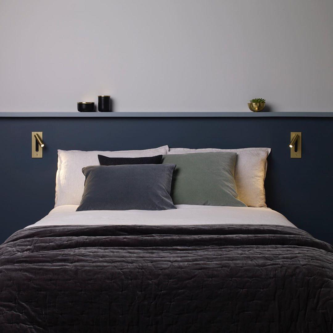 Folded Back LED Wall Sconce for Bedside Reading