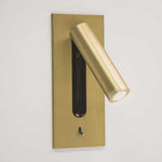 Folded Back LED Wall Sconce for Bedside Reading