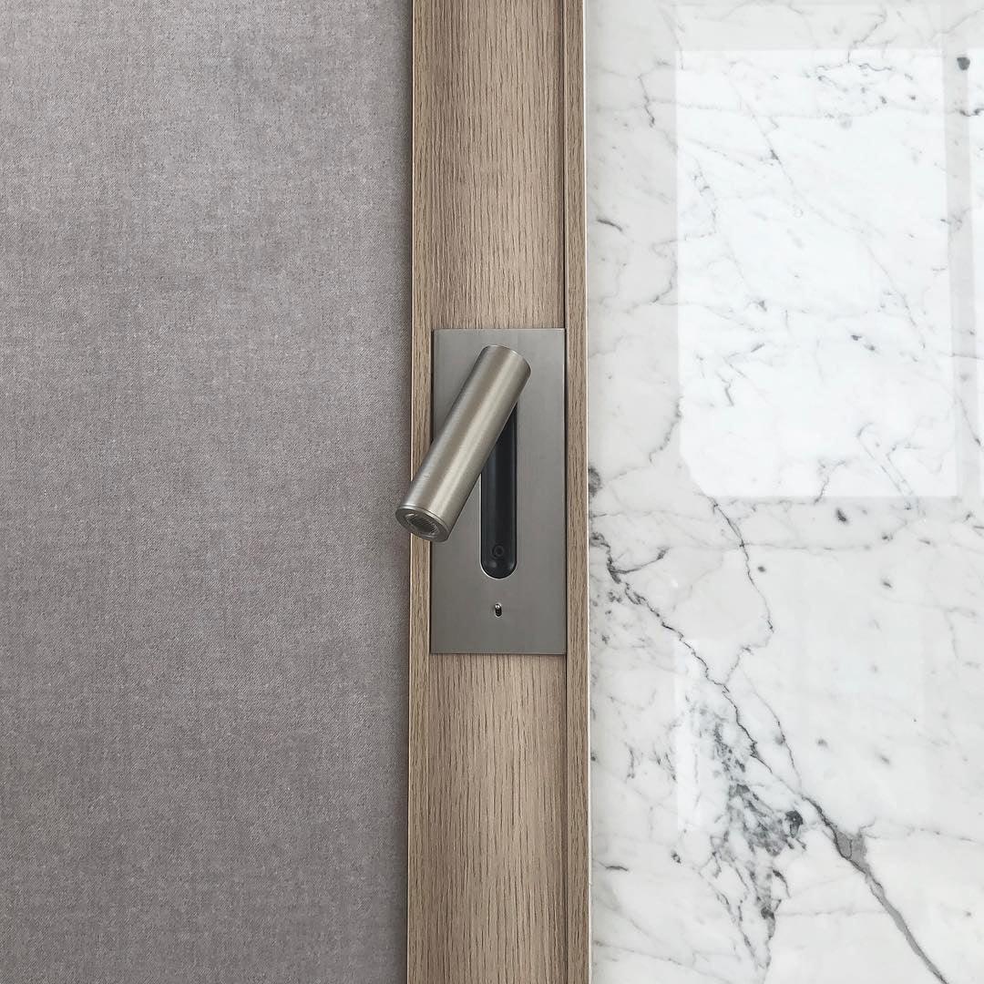 Folded Back LED Wall Sconce for Bedside Reading
