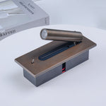 Folded Back LED Wall Sconce for Bedside Reading
