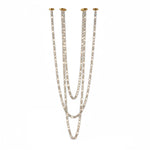 Gabriel Cascade LED Chandelier – Triple Spiral Crystal Pendant Light