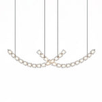 Gabriel Curved LED Chandelier — Customizable Modern Statement Light