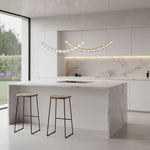 Gabriel Curved LED Chandelier — Customizable Modern Statement Light