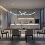 Gabriel Curved LED Chandelier — Customizable Modern Statement Light