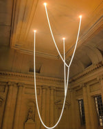 Gabriel Gold Crystal Chandelier – Sculptural LED Pendant for Modern Interiors