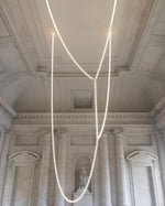 Gabriel Gold Crystal Chandelier – Sculptural LED Pendant for Modern Interiors