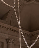 Gabriel Gold Crystal Chandelier – Sculptural LED Pendant for Modern Interiors
