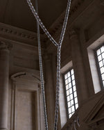 Gabriel Gold Crystal Chandelier – Sculptural LED Pendant for Modern Interiors
