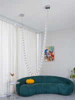 Gabriel Gold Crystal Chandelier – Sculptural LED Pendant for Modern Interiors