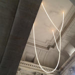 Gabriel Gold Crystal Chandelier – Sculptural LED Pendant for Modern Interiors