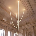 Gabriel Gold Crystal Chandelier – Sculptural LED Pendant for Modern Interiors