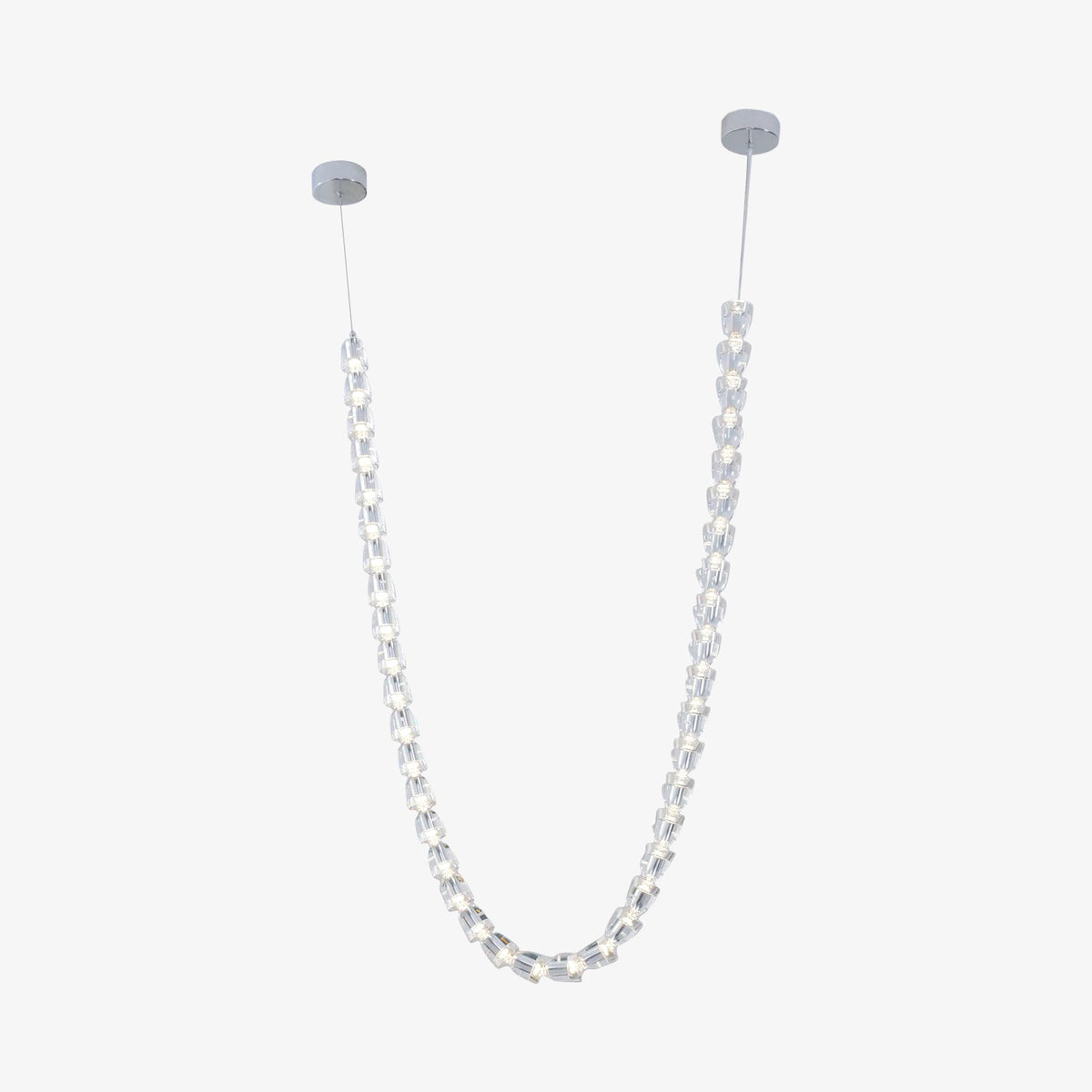 Gabriel Gold Crystal Chandelier – Sculptural LED Pendant for Modern Interiors