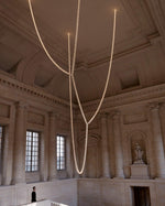 Gabriel Gold Crystal Chandelier – Sculptural LED Pendant for Modern Interiors
