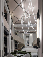Gabriel Twist LED Chandelier — Custom Designer Pendant for Luxury Interiors
