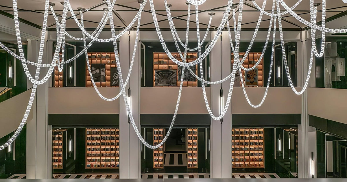 Gabriel Twist LED Chandelier — Custom Designer Pendant for Luxury Interiors