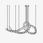 Gabriel Knot LED Chandelier – Customizable Modern Statement Lighting for Luxury Interiors