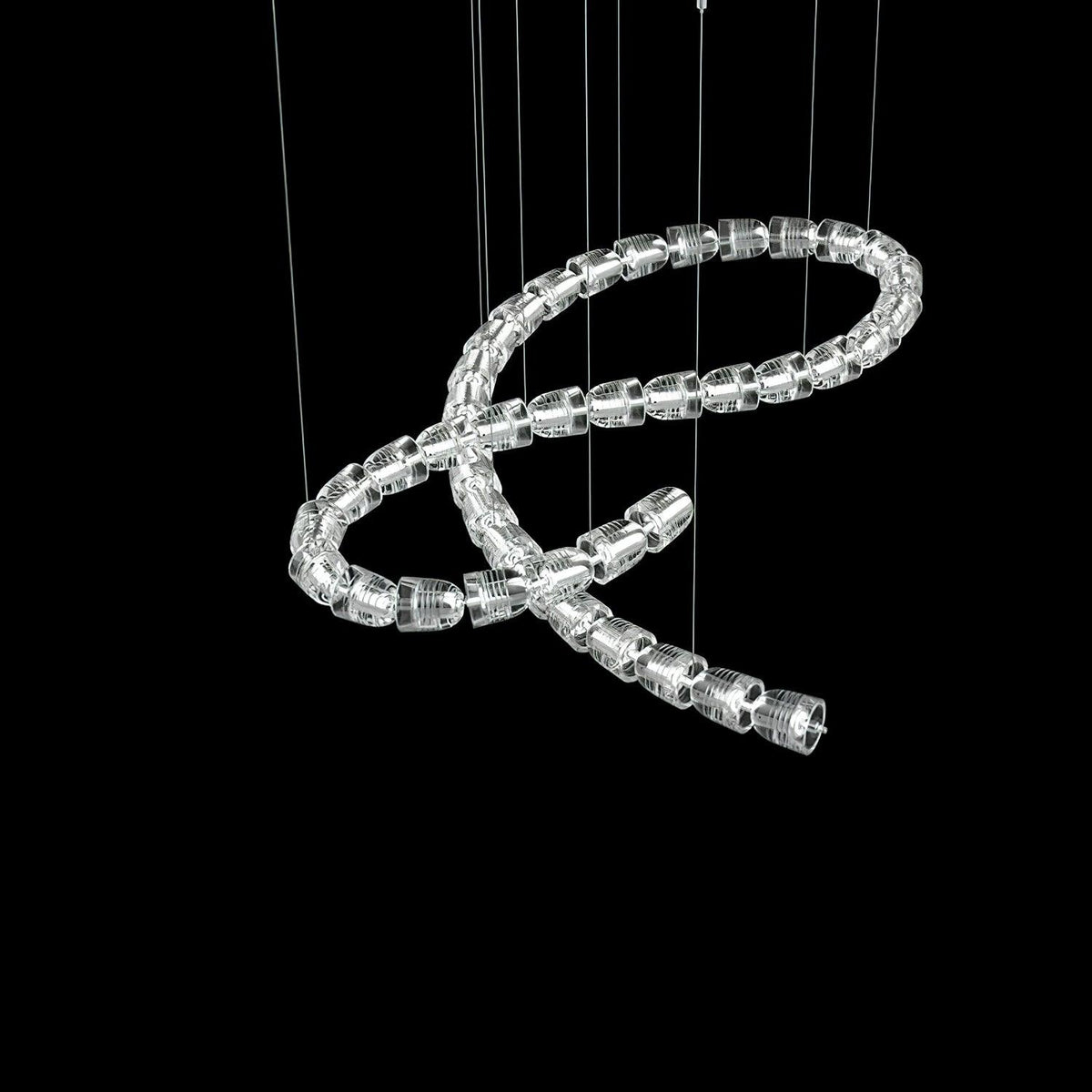 Gabriel Knot LED Chandelier – Customizable Modern Statement Lighting for Luxury Interiors