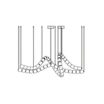 Gabriel Gold Crystal Chandelier – Sculptural LED Pendant for Modern Interiors