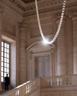 Gabriel Gold Crystal Chandelier – Sculptural LED Pendant for Modern Interiors