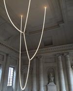 Gabriel Gold Crystal Chandelier – Sculptural LED Pendant for Modern Interiors