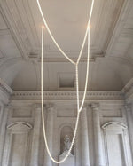 Gabriel Gold Crystal Chandelier – Sculptural LED Pendant for Modern Interiors