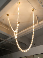 Gabriel Gold Crystal Chandelier – Sculptural LED Pendant for Modern Interiors