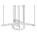 Gabriel Twist LED Chandelier — Custom Designer Pendant for Luxury Interiors