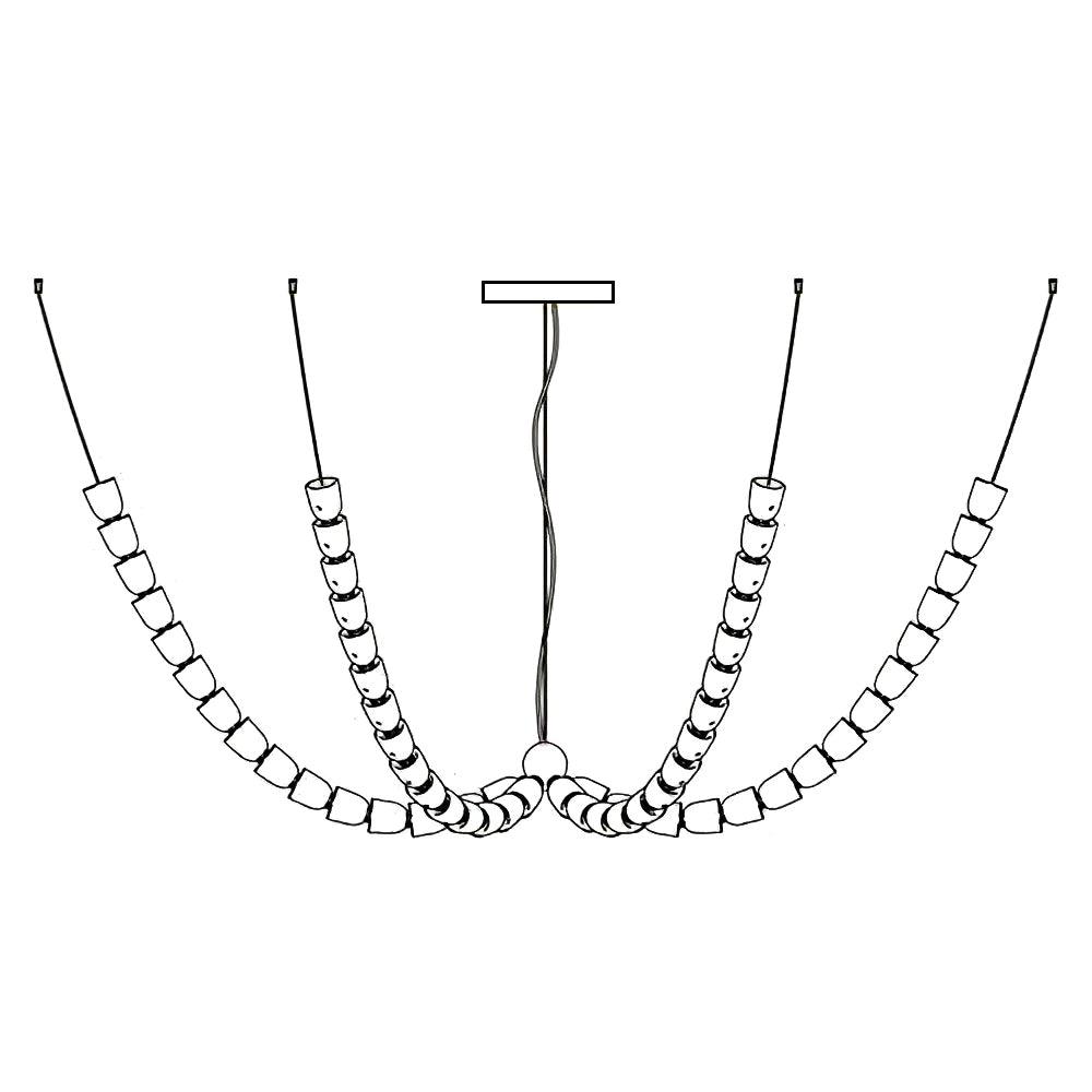 Gabriel LED Chandelier – Customizable Modern Branch Light for Luxury Interiors