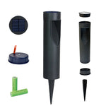 Solar Power Black Garden Floor Lights