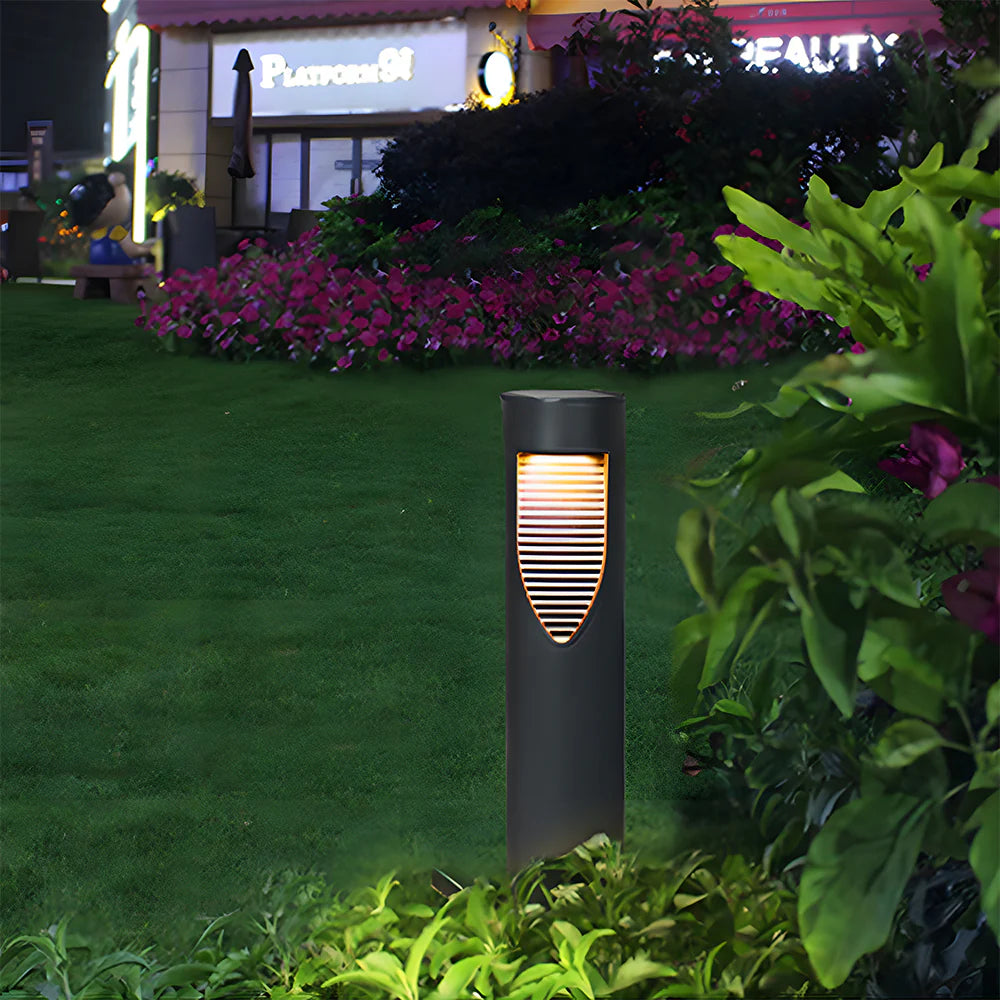 Solar Power Black Garden Floor Lights
