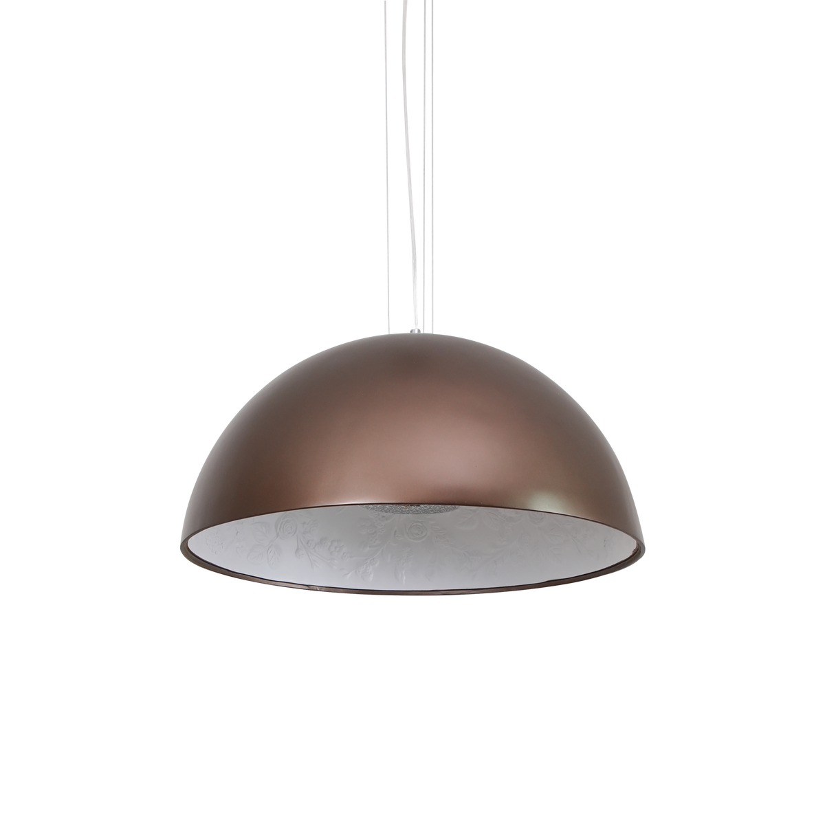 Hemisfera Plaster Pendant Light — Designer Hemisphere Suspension Lamp