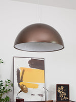 Hemisfera Plaster Pendant Light — Designer Hemisphere Suspension Lamp