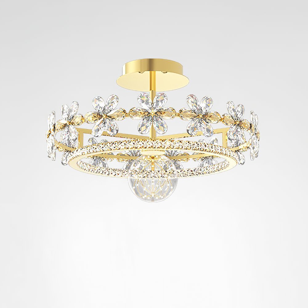 Garland Crystal Ceiling Lamp