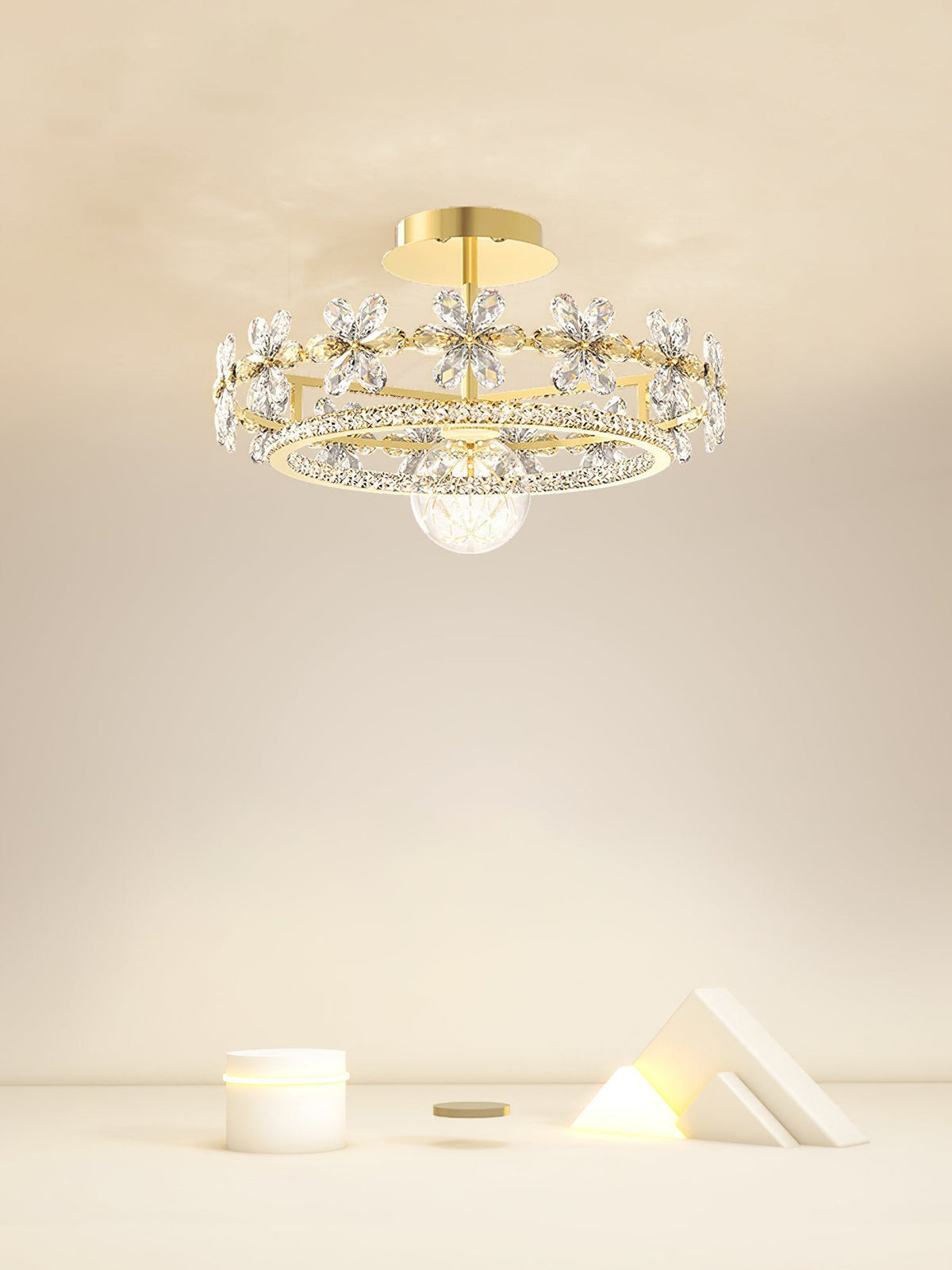 Garland Crystal Ceiling Lamp