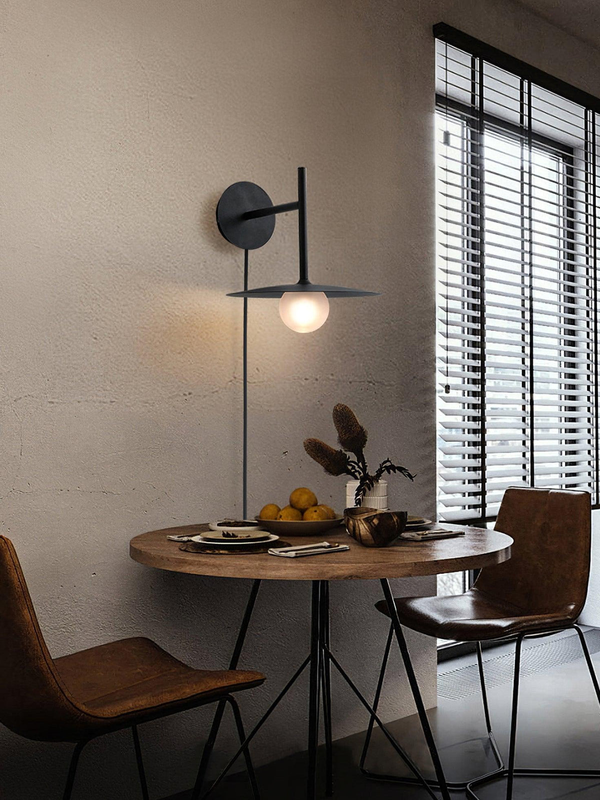 Gea Iron Plug In Wall Lamp