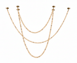 Alabaster Pearl Necklace Chandelier — Cascading Beaded LED Pendant Light