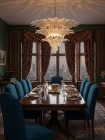 Palm Grove Glass Chandelier – Handcrafted Murano-Style Pendant Light for Dining & Living Rooms