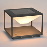 Geo Frame Solar Outdoor Light – Modern Minimalist LED Lantern